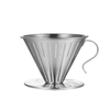 Tasse de filtre à café réutilisable goutte à goutte perforée versez sur le filtre à café goutteur filtre à café en acier inoxydable en métal personnalisé Portable
