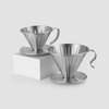 Tasse de filtre à café réutilisable goutte à goutte perforée versez sur le filtre à café goutteur filtre à café en acier inoxydable en métal personnalisé Portable