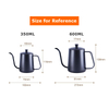 Mise à niveau de 600 ml en acier inoxydable Barista Verser sur le café Bouilloire de voyage Bouilloire à thé avec cafetière expresso à col de cygne