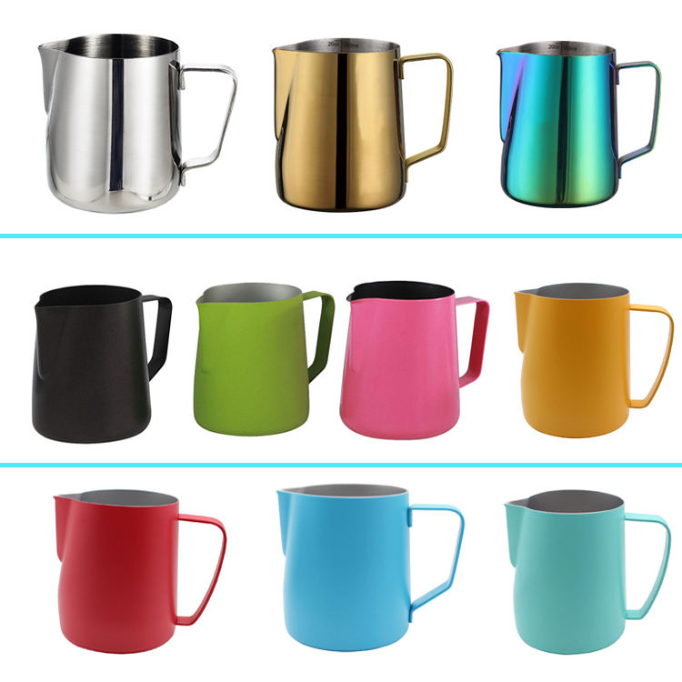 350 ml 600 ml Café Espresso Lait Moussant Pichet avec Échelles De Mesure Pot À Lait En Acier Inoxydable