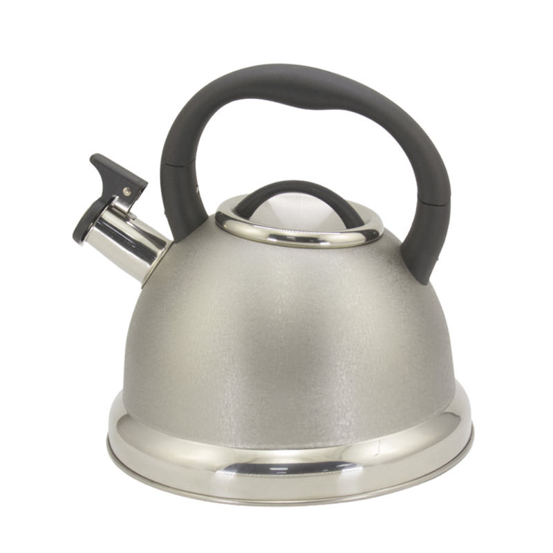 IT-CP1045 Bouilloire sifflante à thé en acier inoxydable de style européen noir pour cadeau promotionnel