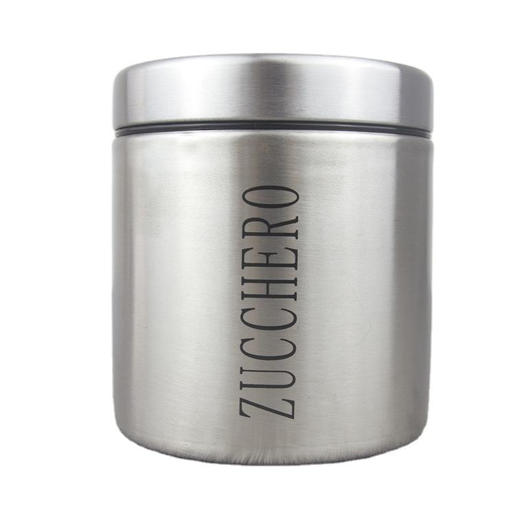 Organisateur hermétique de cuisine pots sucre café thé conteneur de stockage ensemble de bidons en acier inoxydable