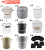 Poubelle à compost Cuisine Intérieur Compost Poubelle à déchets alimentaires avec couvercle Seau à compost avec filtre à charbon