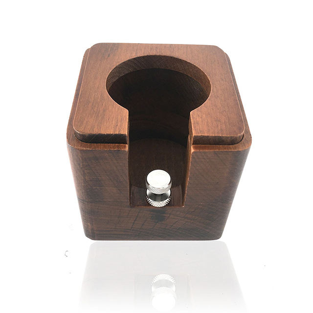 Café en bois Tamper Stand Stand Café Mesure Tamper Cuillère Mesure Tamper Noir Express Stand Café Cuillère