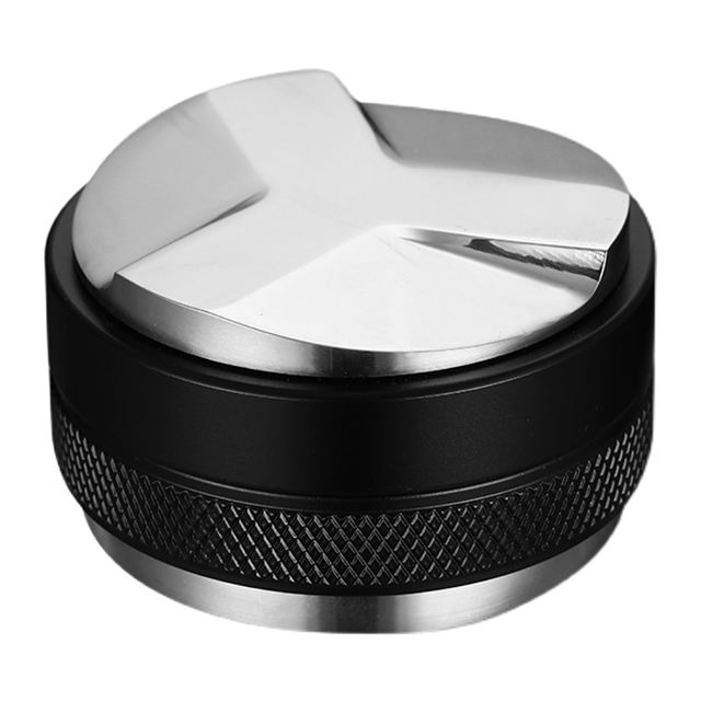 Distributeur de café et tamper avec indicateur Espresso Hand Tamper Tool Compatible avec tous les porte-filtres Tamper à café à profondeur réglable