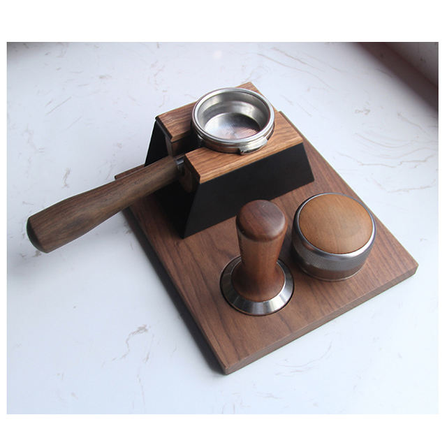 Trois trous 51/53/58MM bois café expresso inviolable support Barista café inviolable support maison café accessoires