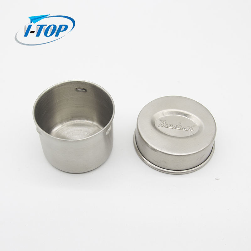Ensemble de rangement de cuisine personnalisé en gros de 3 ensembles de bidons en métal en acier inoxydable avec couvercle