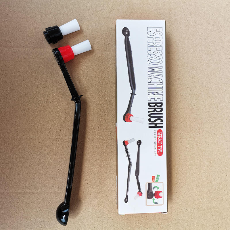 Machine à café brosse nettoyant Nylon expresso Machine brosse café outil de nettoyage avec cuillère pour café outil Barista maison cuisine