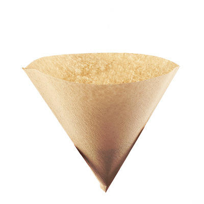 Papier filtre à café et à thé en forme de V en bois pur non blanchi 40 feuilles/paquet