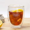 Tasses à café en verre ensemble tasses isolées à Double paroi grandes tasses pour thé Latte Cappuccino borosilicate tasses en verre transparent
