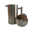 Presse française en acier inoxydable de style classique 34 oz Cafetière à double paroi isolée Presse française avec thermomètre à logo personnalisé