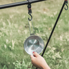 Bol en titane avec poignée pliable pour fournitures de camping en plein air randonnée sac à dos pique-nique bol en acier inoxydable vaisselle
