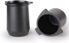 58mm Portafilter Dosing Cup Espresso Coffee Dosing Cup 304 Acier Inoxydable Noir Mat Revêtement Antiadhésif
