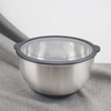 Bols mélangeurs en acier inoxydable 304 à base de silicone antidérapante polyvalente avec couvercles hermétiques lot de 3