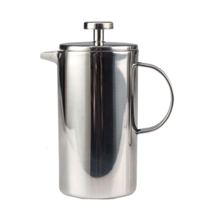 Acier inoxydable de qualité 304, cafetière à piston isolée à double paroi