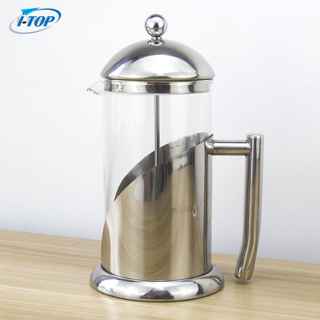 Presse à café de presse française d'acier inoxydable de Promotion d'usine d'i-TOP GFP07 pour le ménage