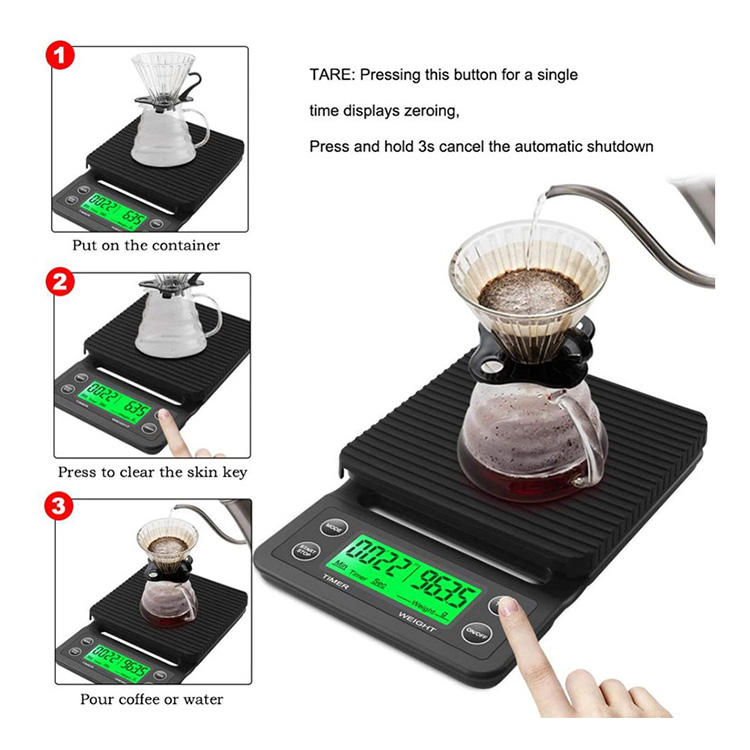 Produit d'inventaire Balance de cuisine numérique en verre trempé 5 kg 0,1 g
