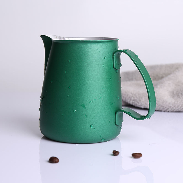 Pichet à lait Barista 600 ml en acier inoxydable pot à lait moussant tasse métal café expresso pichet à lait à la vapeur