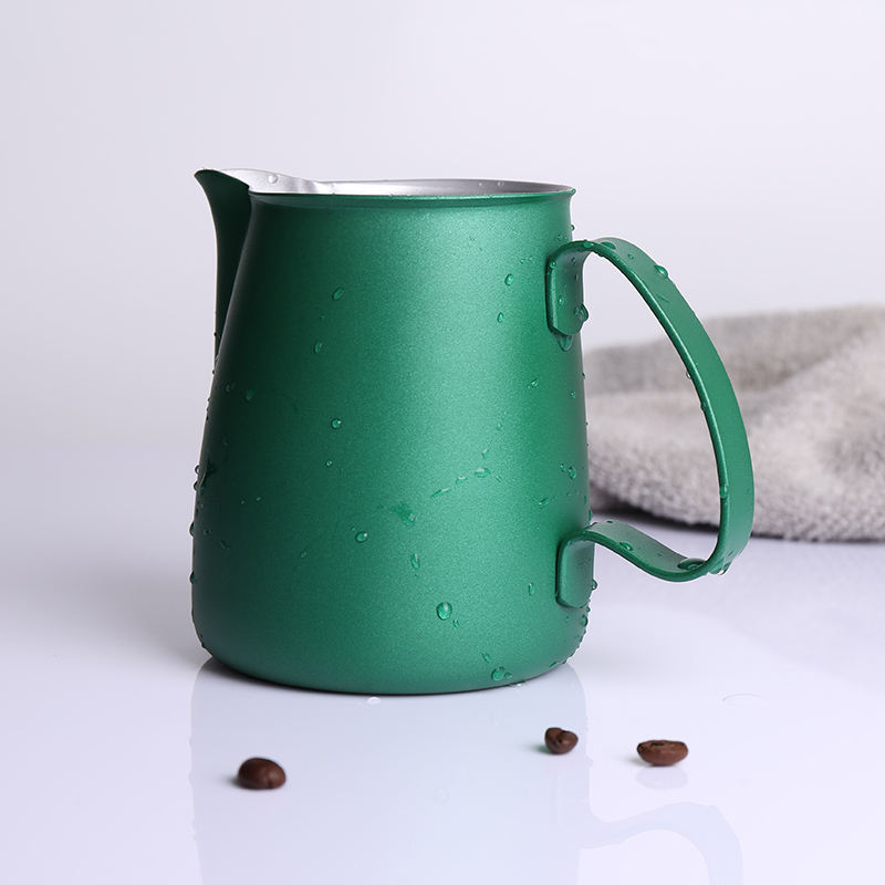 Pichet à lait Barista 600 ml en acier inoxydable pot à lait moussant tasse métal café expresso pichet à lait à la vapeur