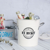 Seau à glace de Champagne de boisson de Style campagnard seau à glace isolé d'acier inoxydable de Double paroi pour refroidir la bière