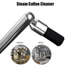 Machine à café semi-automatique nettoyant Machine à café brosse de nettoyage brosse à vapeur, outil de nettoyage à la vapeur en aluminium brosse à café en Nylon