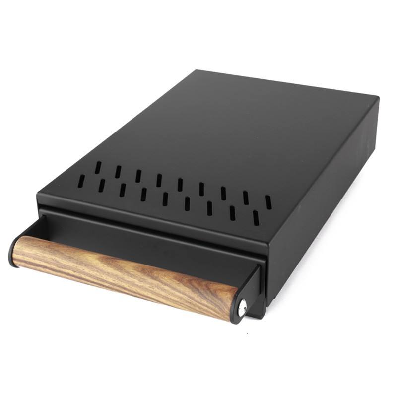 Espresso Knock Box Tiroir, Acier Inoxydable Amovible Café Moulu Knock Box, Absorbant Les Chocs Durable Barista Knock Box