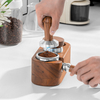 Ensemble de bourrage de café Poignée en bois Marteau de café Kit de bourrage et outil avec agitateur de café pour la distribution