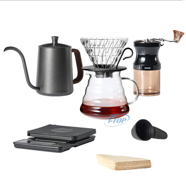 Sac de voyage à café vente chaude buveurs de café accessoires ensemble d'outils de café en plein air portables