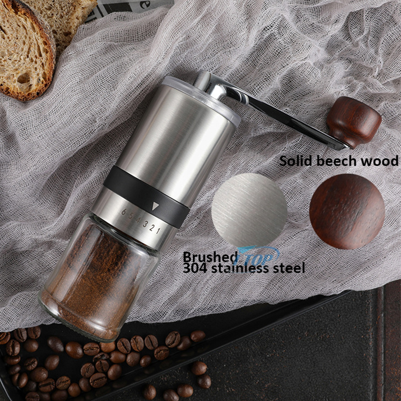 Échantillon disponible coffret cadeau voyage en plein air goutte à goutte café kit de café avec moulin à café manuel filtre bouilloire pot et cuillère