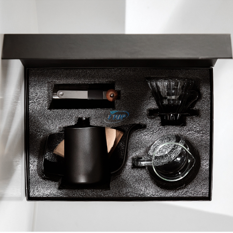 Brewista V60 Hand Drip Coffee Grinder Gift Set Verser sur la bouilloire Valise à café