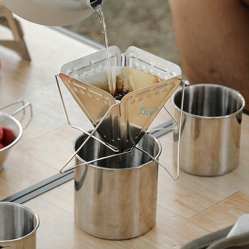 Bouilloire en acier inoxydable pour filtre à café Meker