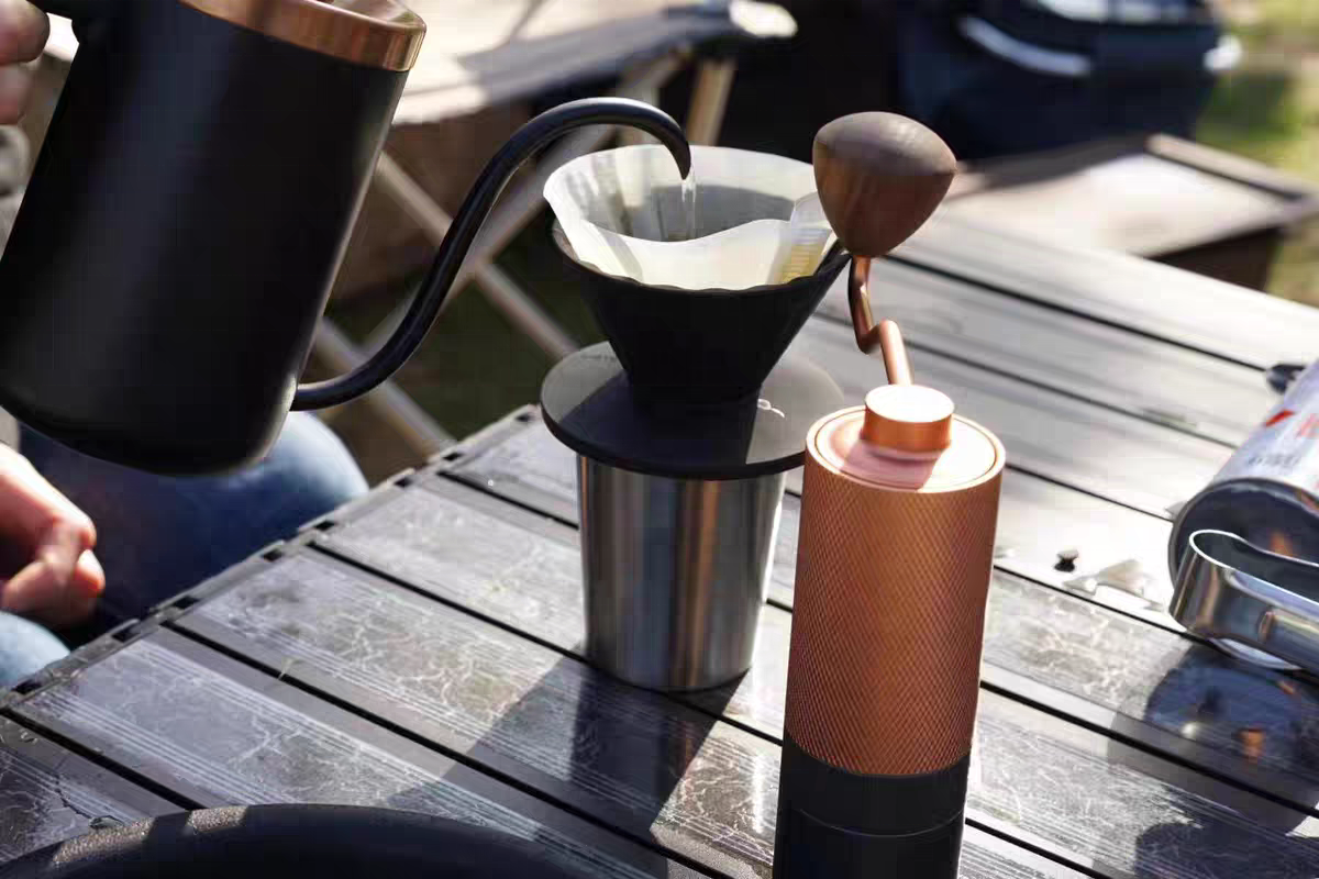 Broyeur portatif conique réglable en acier inoxydable