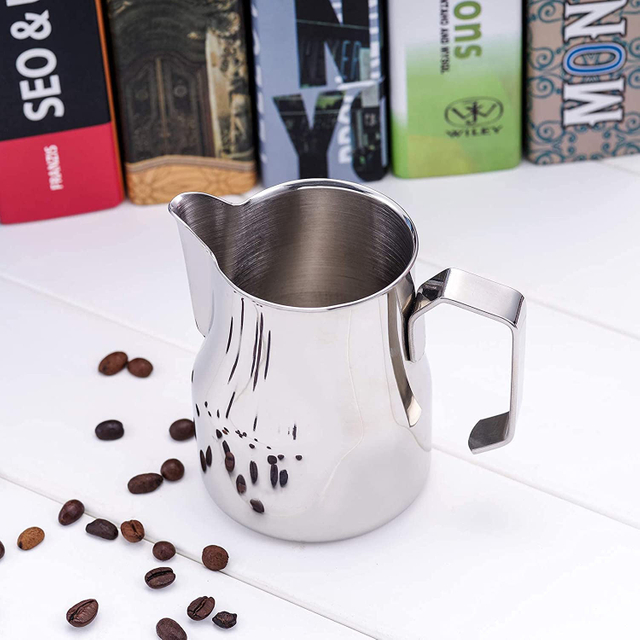 Pichet à lait expresso pichet à vapeur en acier inoxydable Cappuccino Latte Art tasse café moussant picther pot à lait