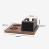 Trois trous 51/53/58MM bois café expresso inviolable support Barista café inviolable support maison café accessoires