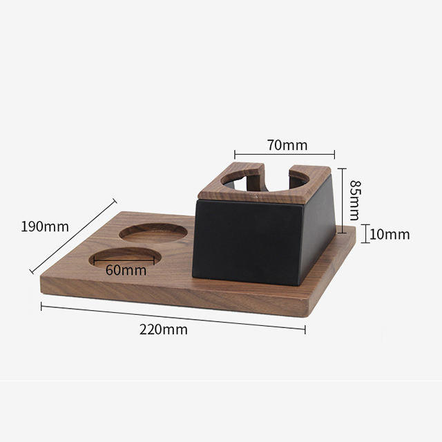 Trois trous 51/53/58MM bois café expresso inviolable support Barista café inviolable support maison café accessoires