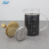 I-TOP GFP15 Haute Qualité Commerciale Goutte À Goutte En Acier Inoxydable Presse À Expresso Cafetière Résistant À La Chaleur Français Presse 350 ml Verre