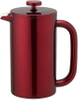 Cafetière à presse française, comprend une cuillère à clip !Résistant aux empreintes digitales, acier inoxydable isolé à double paroi, grand 4 tasses