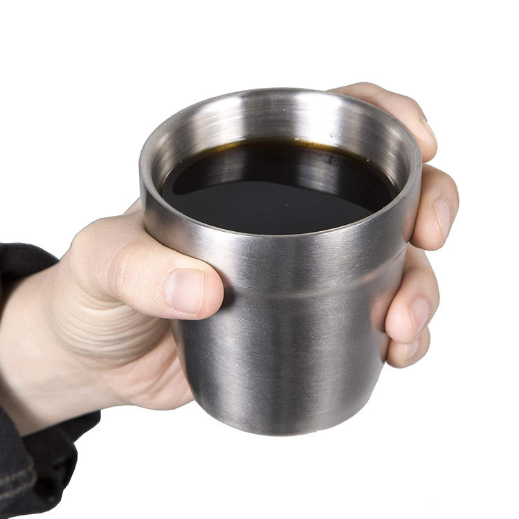 tasse en acier inoxydable de camping de bière de café d'eau extérieure pour la randonnée de voyage