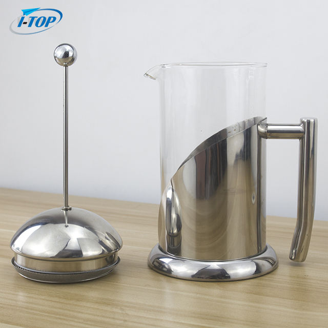 Presse à café de presse française d'acier inoxydable de Promotion d'usine d'i-TOP GFP07 pour le ménage