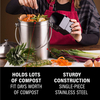 Poubelle à compost en acier inoxydable à usage domestique