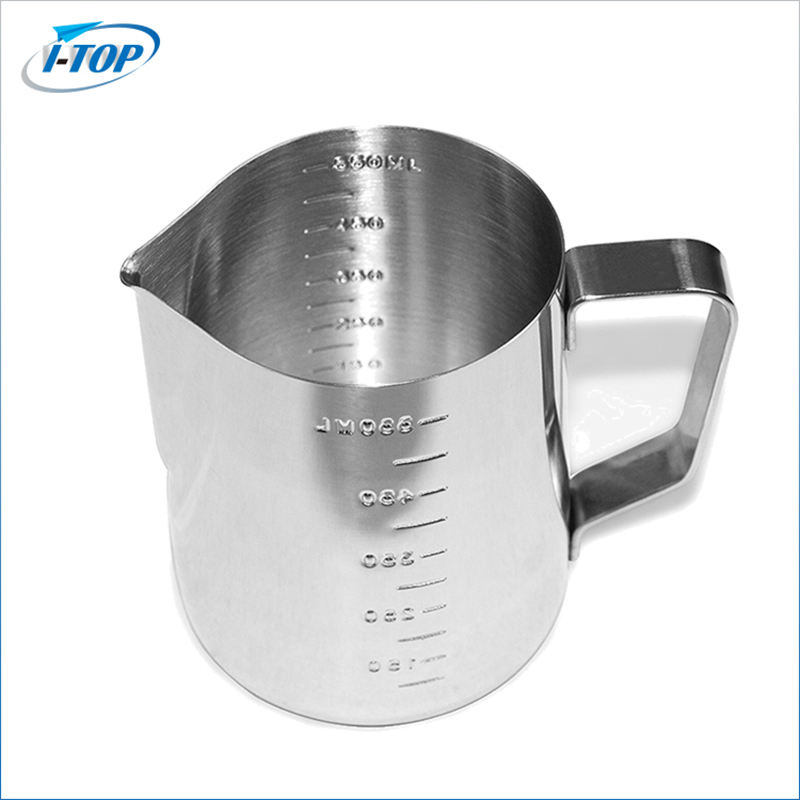 Pichet à lait revêtement vert coloré expresso Latte Art guirlande mousseur Barista acier inoxydable café mousseur pichet pot à lait