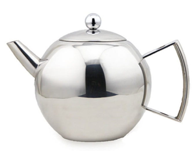 Théière en acier inoxydable de 34 oz/50 oz avec infuseur pour l'isolation du thé en vrac garde le thé au chaud pour une théière plus longue
