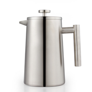 Presse à café lavable au lave-vaisselle Cafetière en acier inoxydable 304 à double paroi durable sans marc de café presse française