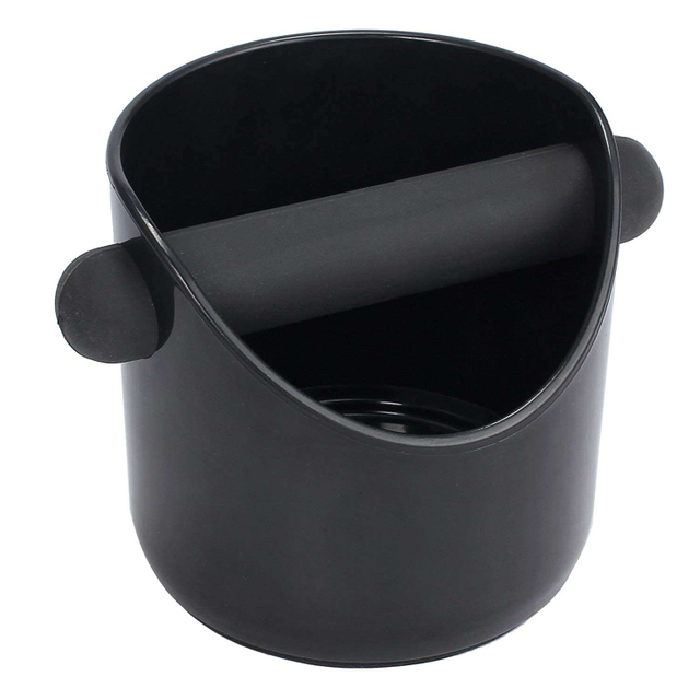 Marc de café Knock Box Seau à café en acier inoxydable Espresso Dump Bin Bangs Coffee Grinds Residue Box