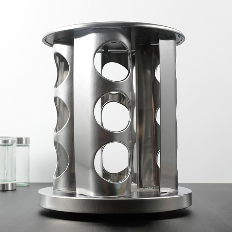Ventes directes d'usine Vente chaude Amazon Bouteille d'assaisonnement en verre Étagère rotative Ensemble de pots d'assaisonnement