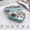 470 ML maison sans BPA boîte à lunch enfants étanche en acier inoxydable conteneurs alimentaires thermique Bento boîte à lunch avec sac