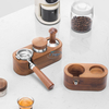3 trous en bois filtre à café inviolable support en bois machine à expresso accessoires inviolable tapis support inviolable station pour café maison hôtel restaurant bar