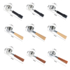 Porte-filtre sans fond 54 mm avec manche en bois naturel Porte-filtre nu en acier inoxydable 304 pour Barista