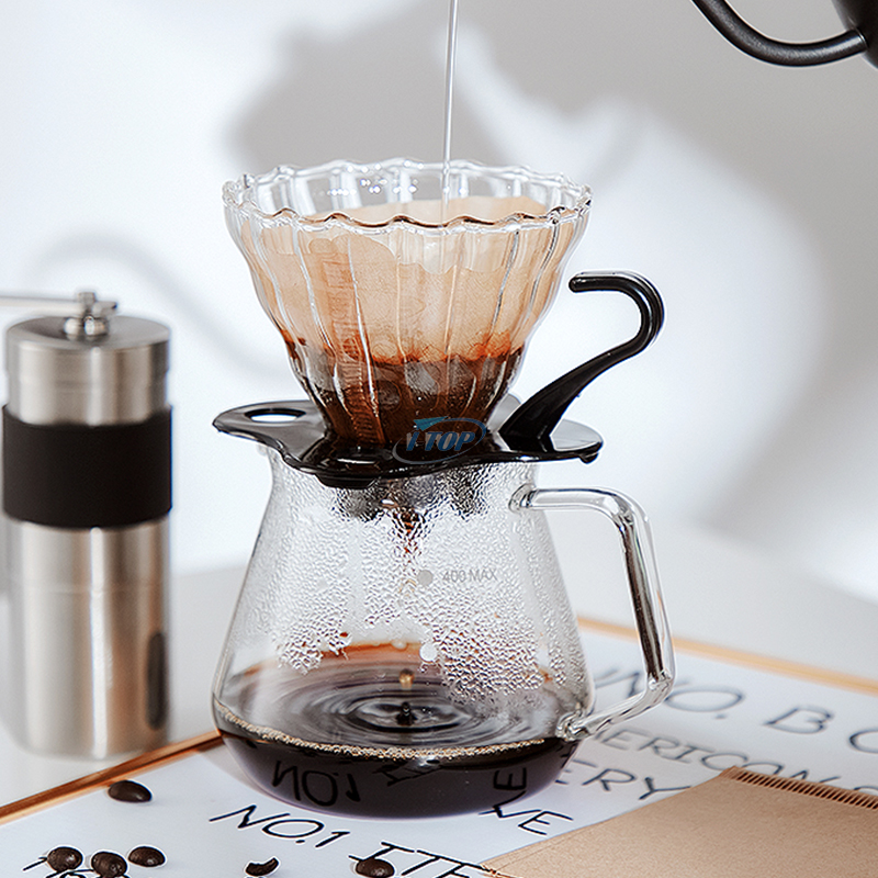 Brewista V60 Hand Drip Coffee Grinder Gift Set Verser sur la bouilloire Valise à café