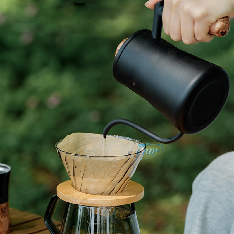 Ensemble de cadeaux de table de cafetière à verser de haute qualité avec emballage de boîte-cadeau 100% haut de gamme